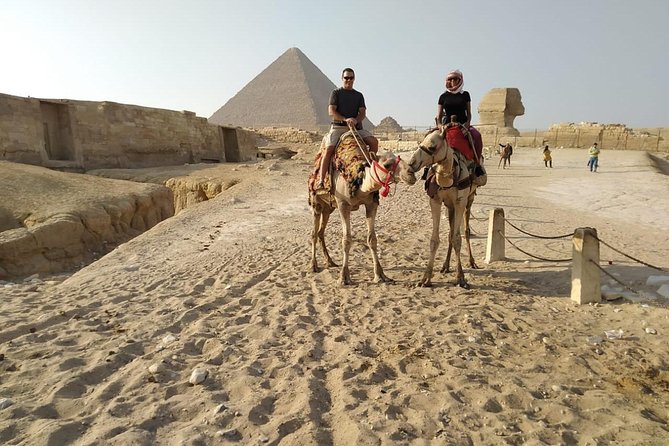 Giza pyramids ,Sphinx , camel ride, quad bike , Local bazaars and felucca ride - The Sphinx and Valley Temple