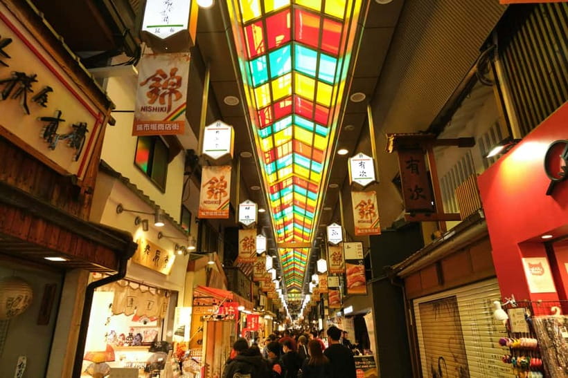 Golden Pavilion, Nijo Castle, & Nishiki Market Half day tour - Nishiki Market, Kyoto’s food street