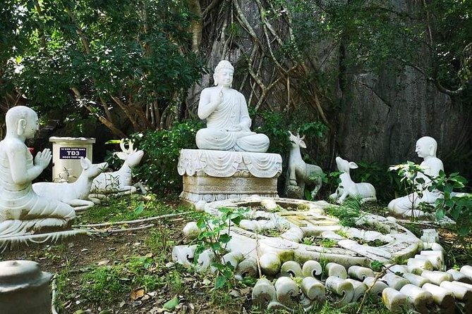 Guided Tour to Marble Mountains & Hoi An Walking Tour , Night Market, Boat Ride - Lanterns, market stalls, and dinner time