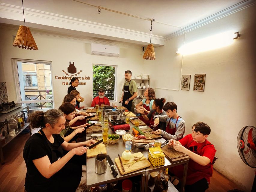 Hanoi: 5 Local Dishes Cooking Class with Meal & Market Visit - Egg coffee, rice whisky, and the final meal