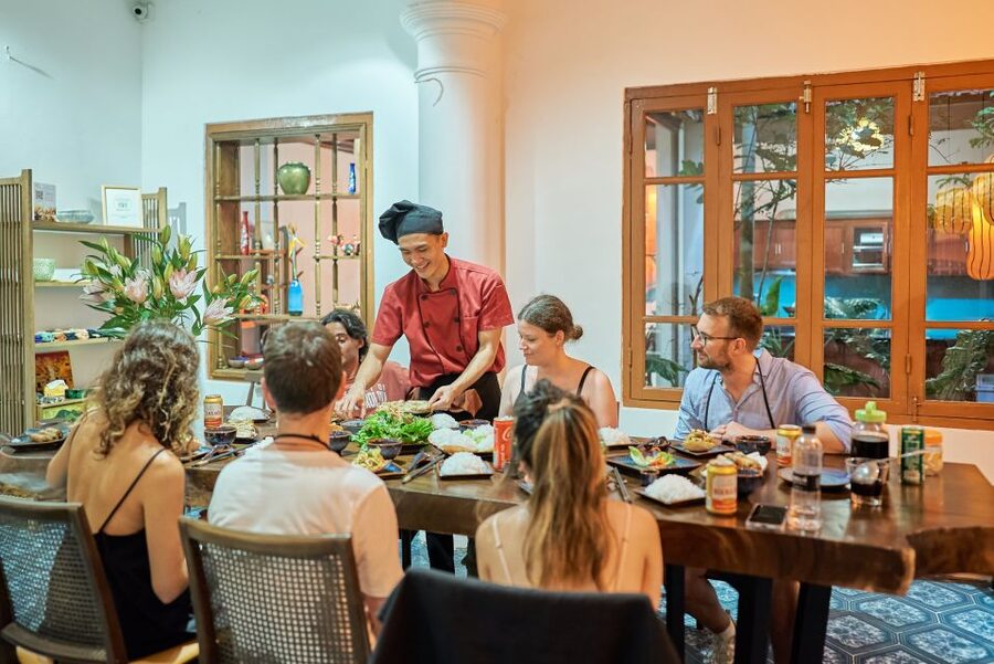 Hanoi: Cooking Class in a Local Villa with Market Tour - Moving from market produce to Rose Kitchen