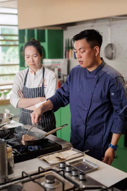 Hanoi: Vietnamese Cooking Class- Market Tour with Local Chef - From Hanoi market stalls to the cooking table