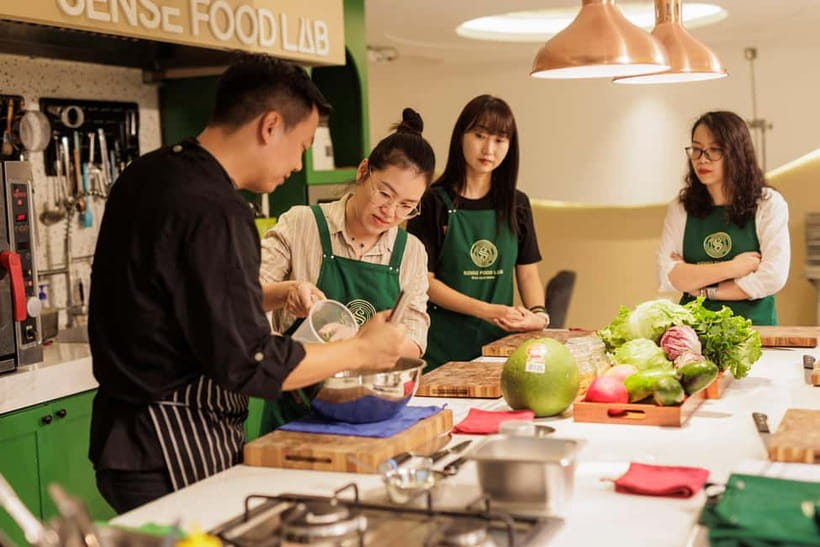 Hanoi: Vietnamese Cooking Class- Market Tour with Local Chef - Four Vietnamese dishes, prepared by you