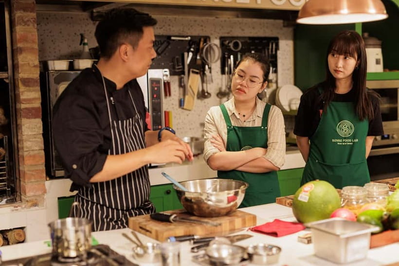 Hanoi: Vietnamese Cooking Class- Market Tour with Local Chef - Eating four dishes you helped prepare