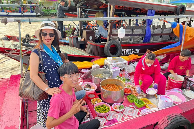 HCM: 2-Day Mekong Delta Floating Market with Cooking & Bike Ride - Vinh Trang Pagoda near My Tho