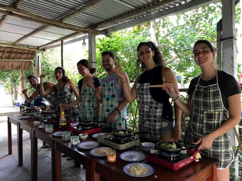Hoi An : Cooking Class, Market Tour, and Basket Boat Ride - Entering Cam Thanh Coconut Village