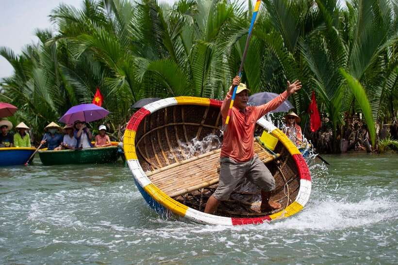 Hoi An: Eco Cooking Class with Market Trip and Basket Boat - Cooking inside a local home