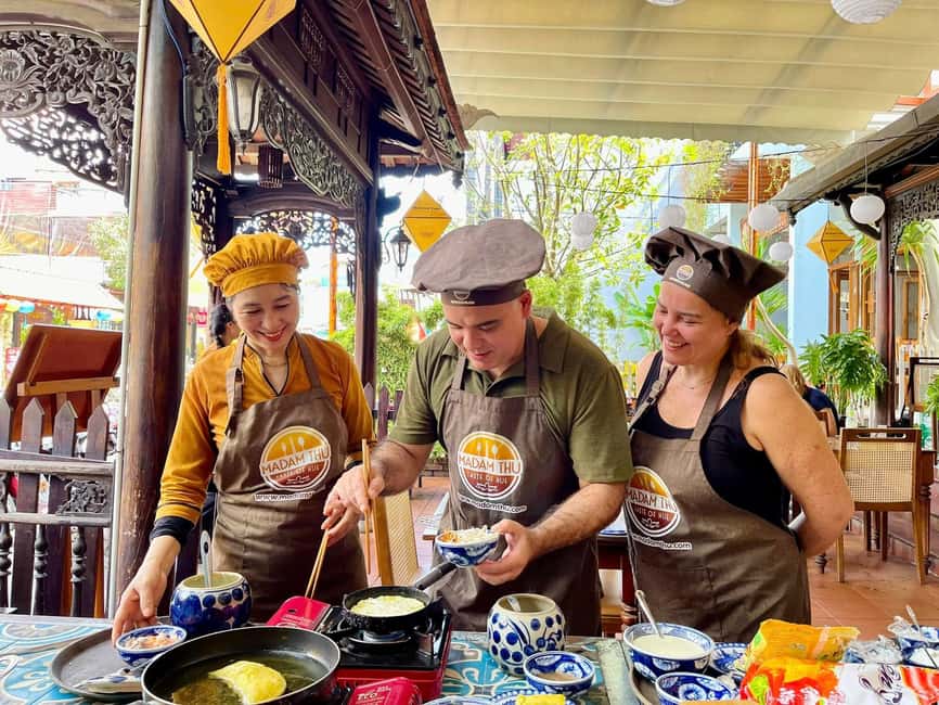 Hue City: Cyclo, Market Tour & Cooking Class at Madam Thu - A quiet herbal foot bath before the kitchen