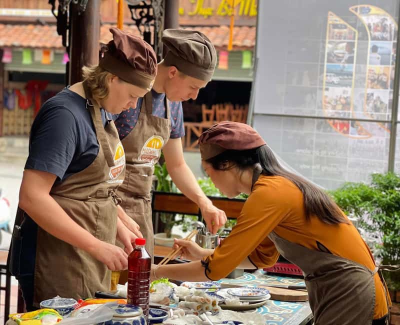 Hue City: Cyclo, Market Tour & Cooking Class at Madam Thu - The meal is part of the value