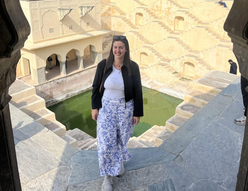 Jaipur: Half or Full Day Sightseeing Tour with Flower Market - Panna Meena Stepwell is a small but striking contrast
