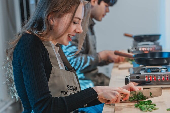 Korean Cooking Class with Grocery Shopping at Seoul Local Market - Learning Korean food through daily life
