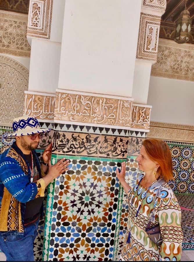 Marrakech: Bahia Palace, Madrassa & Souks Guided Tour - Ben Youssef Madrassa and the quieter side of Marrakech