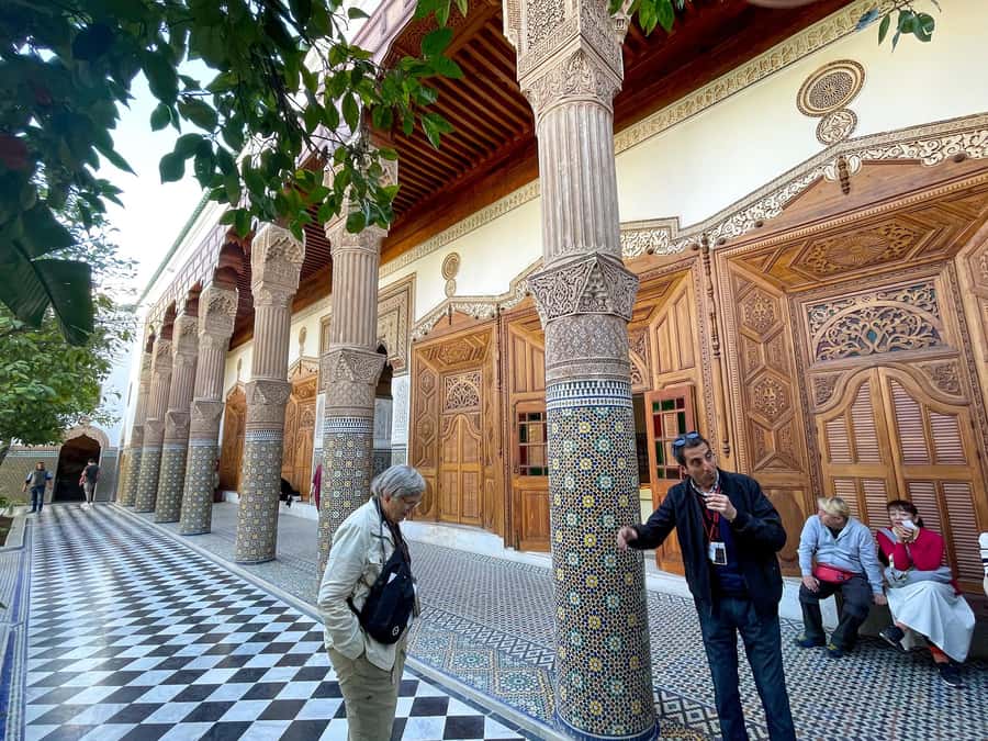 Marrakech: Ben Youssef Medersa, Le Jardin Secret & Souk Tour - Dar El Bacha adds a palace chapter