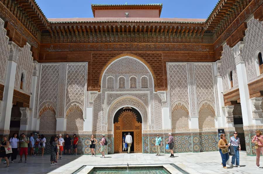 Marrakech: Ben Youssef Medersa, Le Jardin Secret & Souk Tour - Jemaa el Fnaa sets the tone