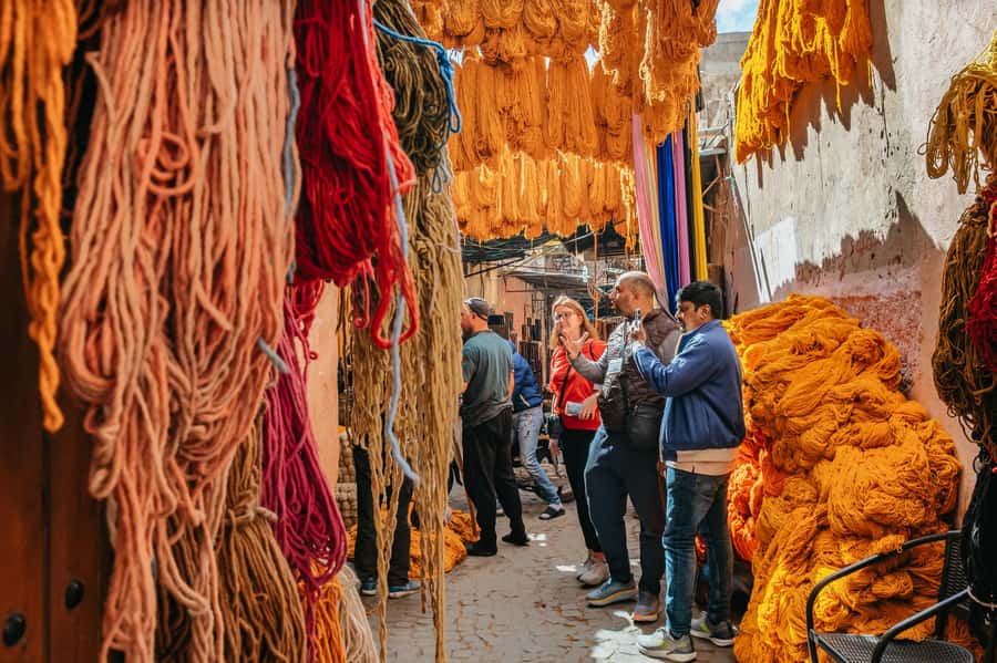 Marrakech: Colorful Medina Souks Guided Walking Tour - Rahba Kedima and the sensory side of the souks