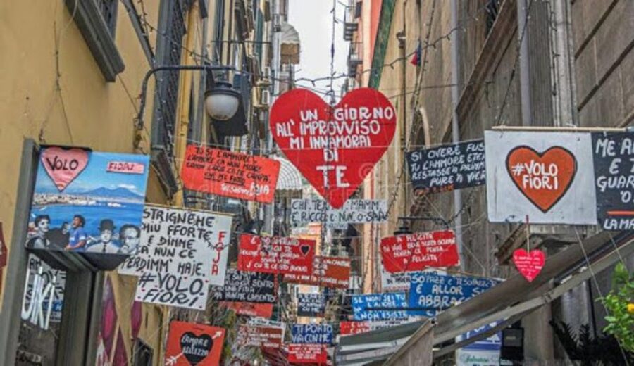 Naples: The Spanish Quarters, Street Art and Local Market - Entering the Spanish Quarters