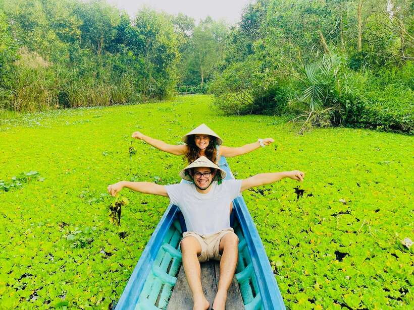 Nature reservation and Floating Market - A hands-on visit to the rice noodle village