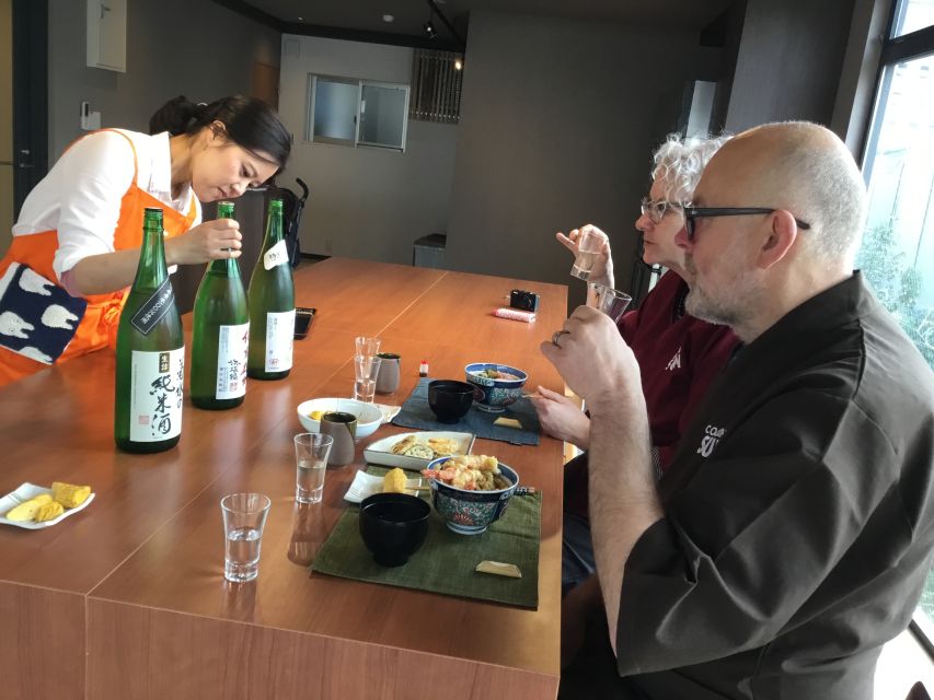Nishiki Market Food Tour with Cooking Class - Sake, pickles, and extra tasting details