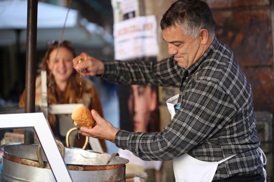 Palermo: Street Food and Local Market Tasting Tour - Pani ca’ meusa and the limits of adventurous eating