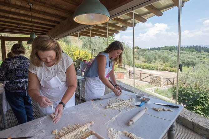 Pasta and Tiramisu Cooking Class with optional Local Market Tour - Kneading egg dough by hand