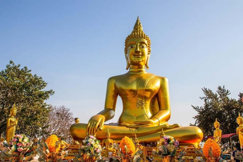 Pattaya: Big Buddha Temple, Night Market, and Sunset Tour - Pattaya Marine Night Market for food and shopping