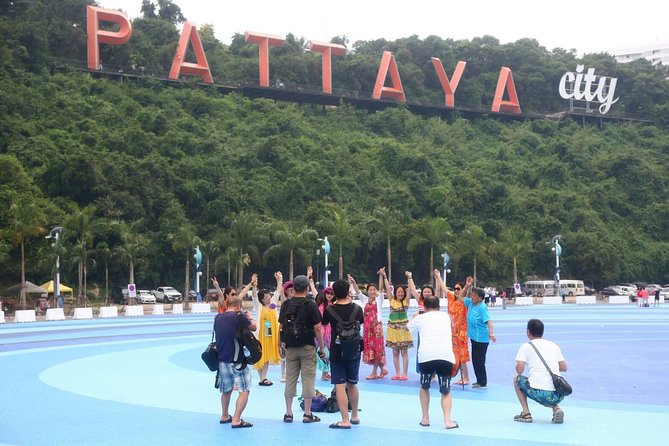 Pattaya Viewpoint, Big Buddha & Floating Market with Lunch - Bali Hai Pier and Pattaya’s famous sign