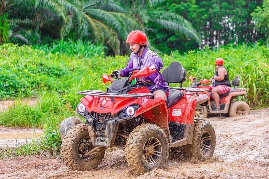 Phuket: Old Town + ATV 30Min Zipline 15Pform + Night Market - Fifteen zipline platforms above the trees