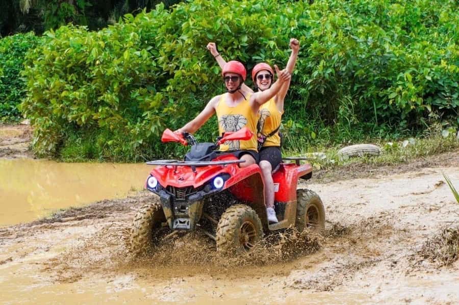 Phuket: Old Town + ATV 30Min Zipline 15Pform + Night Market - The ATV ride: 30 minutes of rough ground