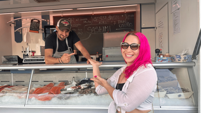Prague: Farmers Market and Brunch Class with Celebrity Chef - Walking from the river to a 19th-century home