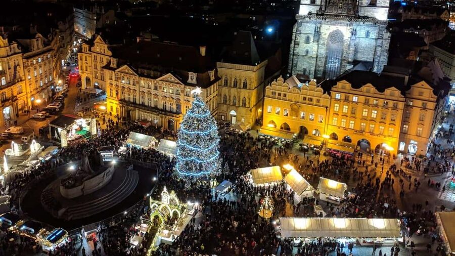 Prague: Private Christmas Markets and Landmarks Tour - John Lennon Wall and the walk to Kampa Island