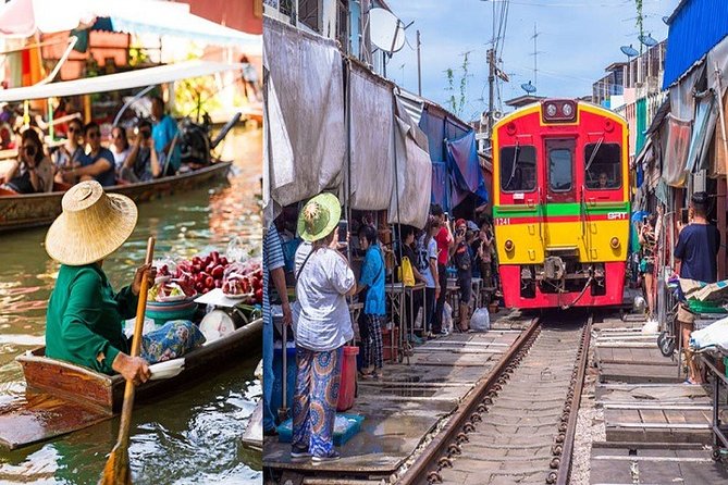 Private Amphawa & Maeklong Railway Market Day Tour with Fireflies - Wat Bang Kung brings history into the day
