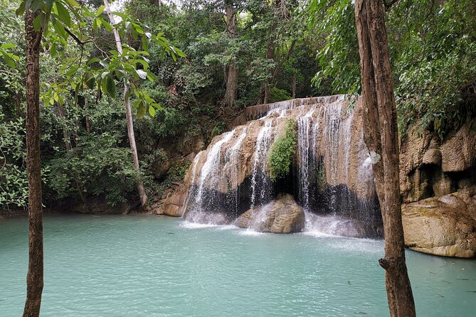 Private Excursion to Floating Market and Erawan Waterfall - Erawan Waterfall and its seven tiers