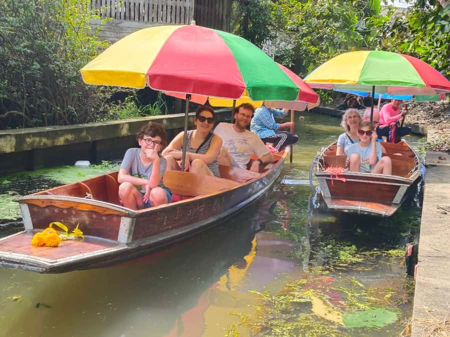 Private Floating & Train Market + DRAGON Temple + Thai Cafe - Ending with Thai iced tea at After the Rain Coffee & Gallery
