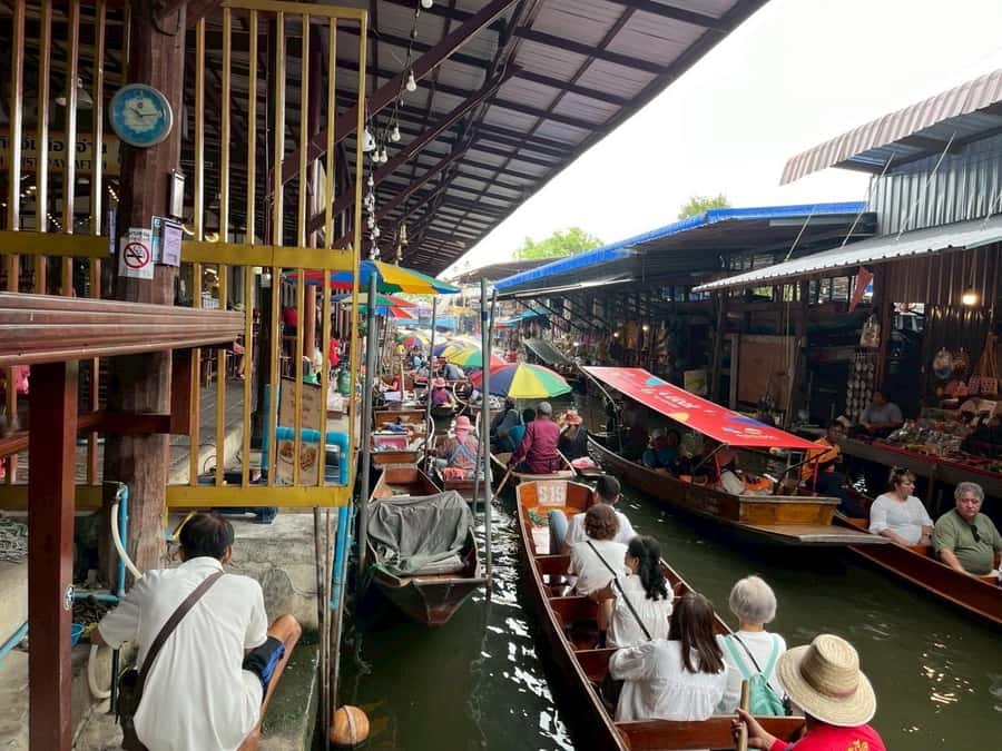 Private Unseen Mangrove Forest and Floating & Railway Market - Canals and boats at Damnoen Saduak