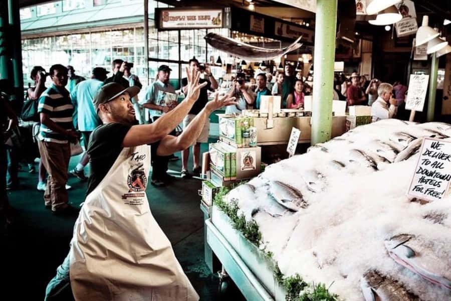 Secret Food Tours: Seattle Pike Place Market - Starting by the Green Gazebo