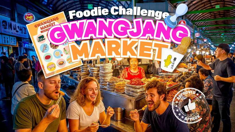 Seoul: Fearless Foodie Gwangjang Market Food Adventure - Tasting 10 to 12 Korean dishes