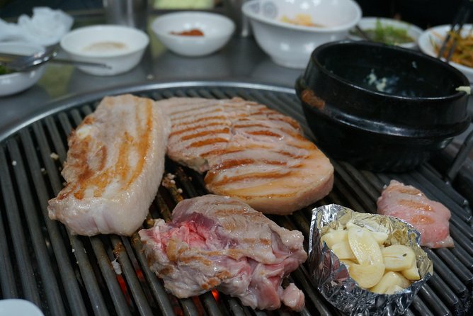 Seoul Night "Private Tour"(Korean BBQ, N-Tower, Seoul Fortress, Local Market) - Korean barbecue, with alternatives if pork is not for you