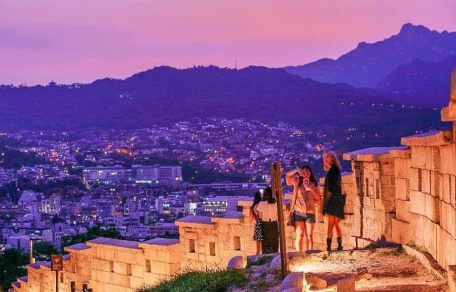 Seoul: Nighttime Tour of Palace, Market, Naksan Park & More - Starting the evening in a comfortable vehicle