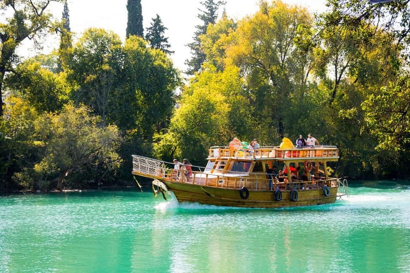 Side: Manavgat River Boat Trip & Grand Market w/ Lunch - Swimming where river water meets the Mediterranean