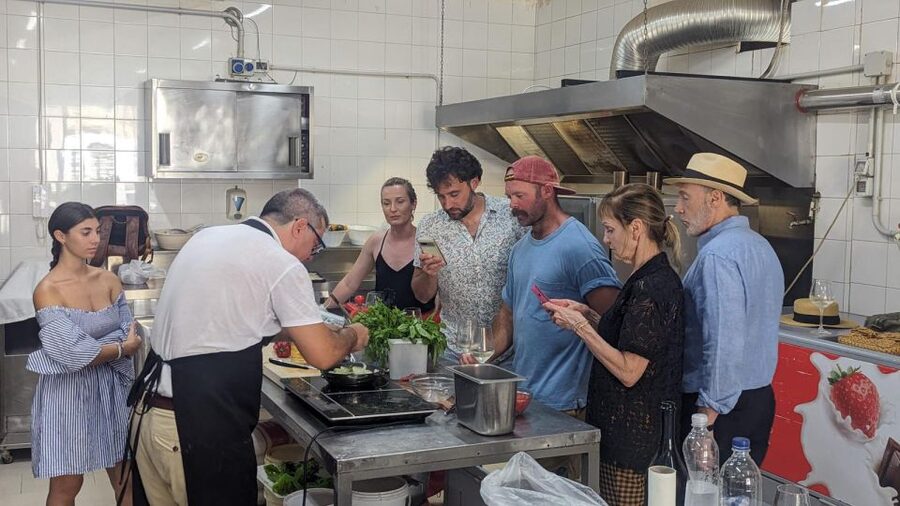 Syracuse: Traditional Cooking Class & Ancient Market Visit - Choosing lunch in the Ortigia Market