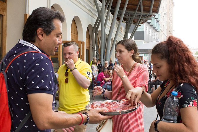 Taste of Barcelona: Boqueria Market, Tapas & History Tour - Placeta del Pi and the first tapas stops