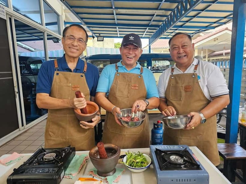 Thai Herbal Cooking Class & Market Tour in Bangkok - From market produce to a home cooking table