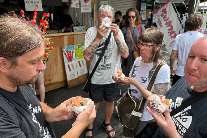 Tokyo: Private Tsukiji Fish Market Tour with 3 food stops - Three tastings in the Tsukiji Outer Market