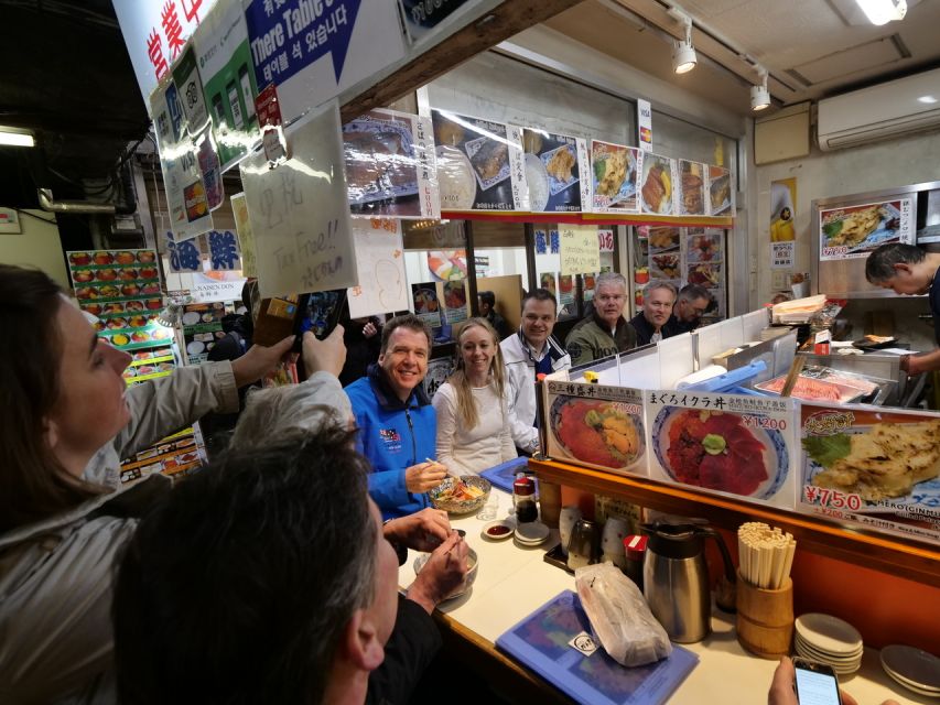 Tokyo: Tsukiji Fish Market Tour with 6 Stops & Seafood Lunch - Shiodome views after lunch