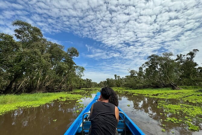 Tra Su Cajuput Forest An Cairang Floating Market - Tra Su Cajuput Forest by motorboat
