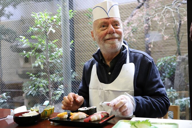 Tsukiji Fish Market Guided Tour and Sushi Making with Pro Chef - Learning sushi from a professional chef