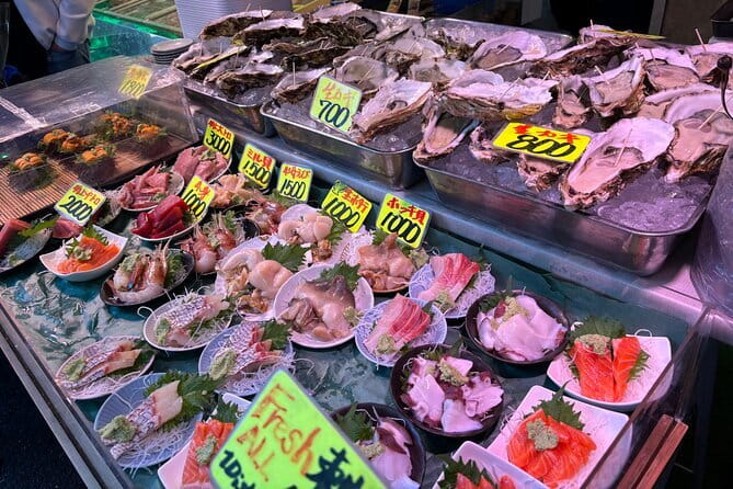 Tsukiji Fish Market Private Food Tour in Tokyo - The 90-minute Tsukiji Jogai Market food crawl