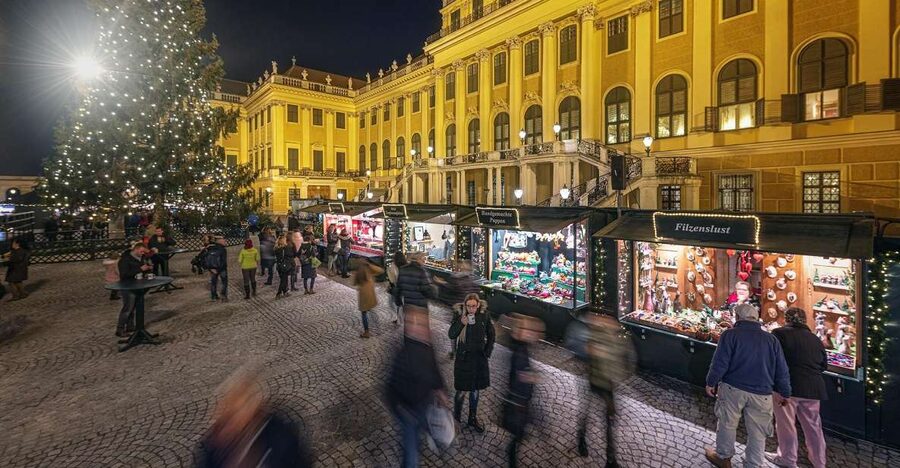Vienna: Schönbrunn Palace & Christmas Market Walking Tour - Schönbrunn Palace sets the tone